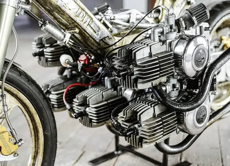 Puch Maxi S 2T с пятью цилиндрами объемом 350 куб. см — фото 3