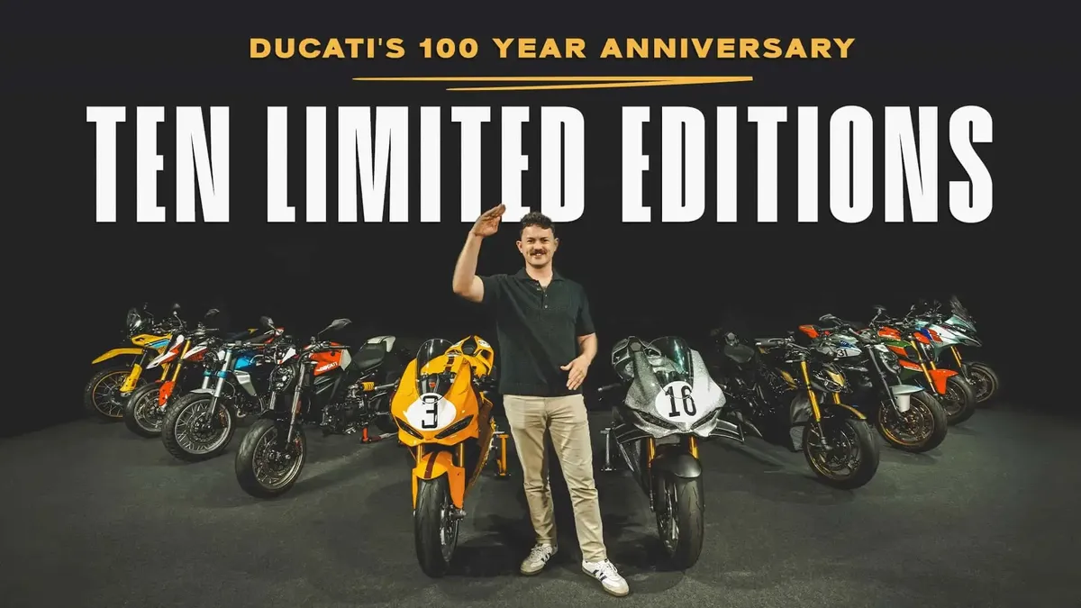 Ducati отмечает свое 100-летие выпуском 10 лимитированных ультра-специальных моделей