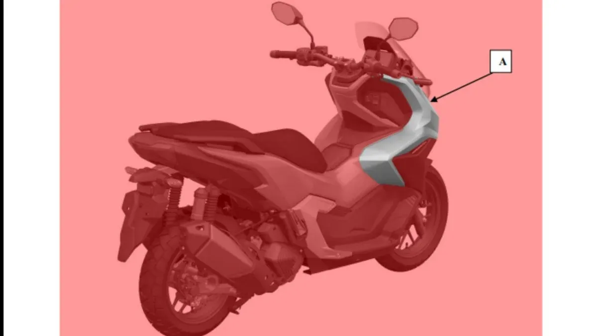 В Индии зарегистрирован патент на дизайн макси-скутера Honda ADV160 — фото 2