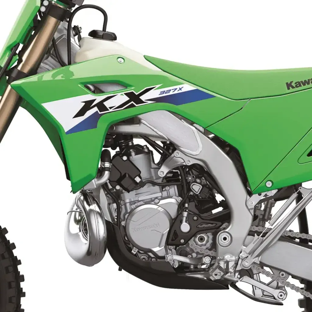 Первый взгляд на Kawasaki KX327X 2027 года: двухтактный внедорожный гоночный мотоцикл с инжектором — фото 3
