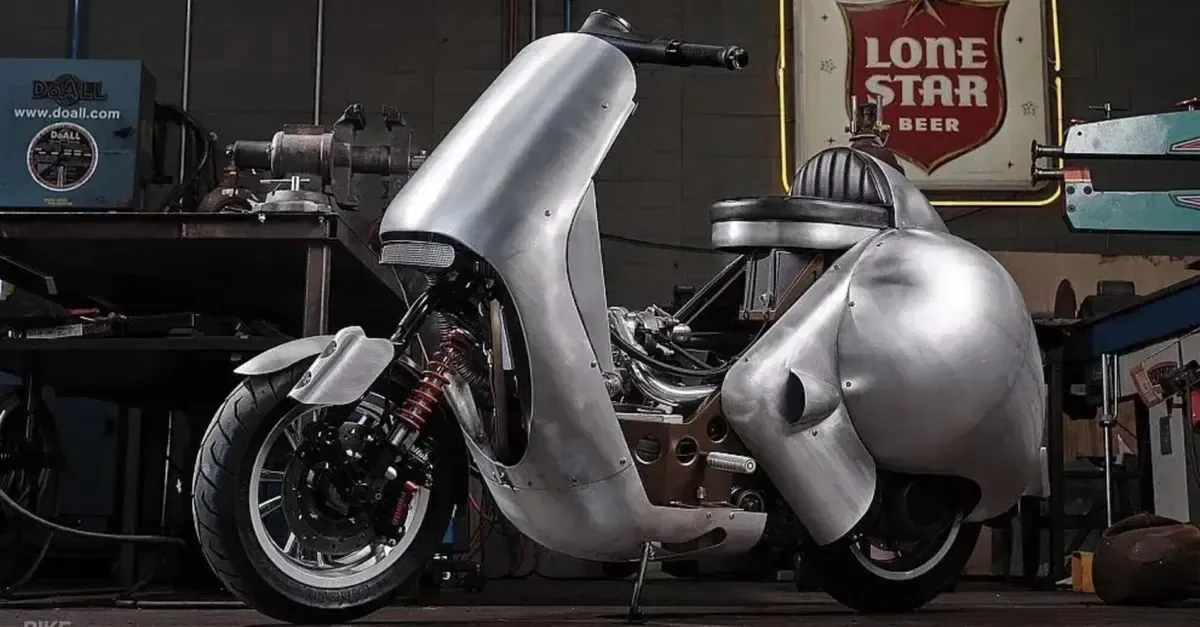 Vespa GT 200 Turbo: кастомный скутер запредельной мощности