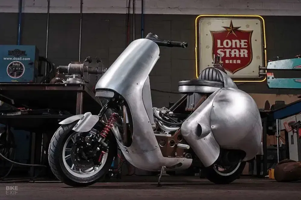Vespa GT 200 Turbo: кастомный скутер запредельной мощности — фото 4