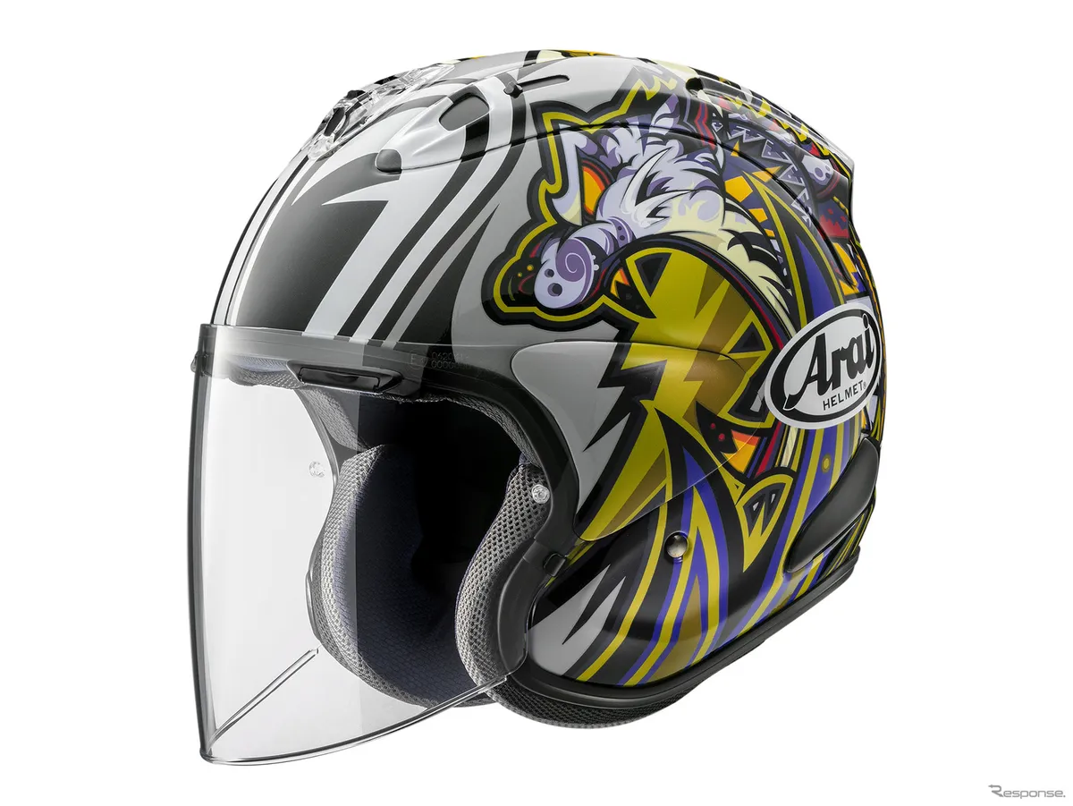 Arai выпускает VZ-RAM NAKASUGA 4 — реплику открытого шлема легендарного чемпиона Кацуюки Накасуги