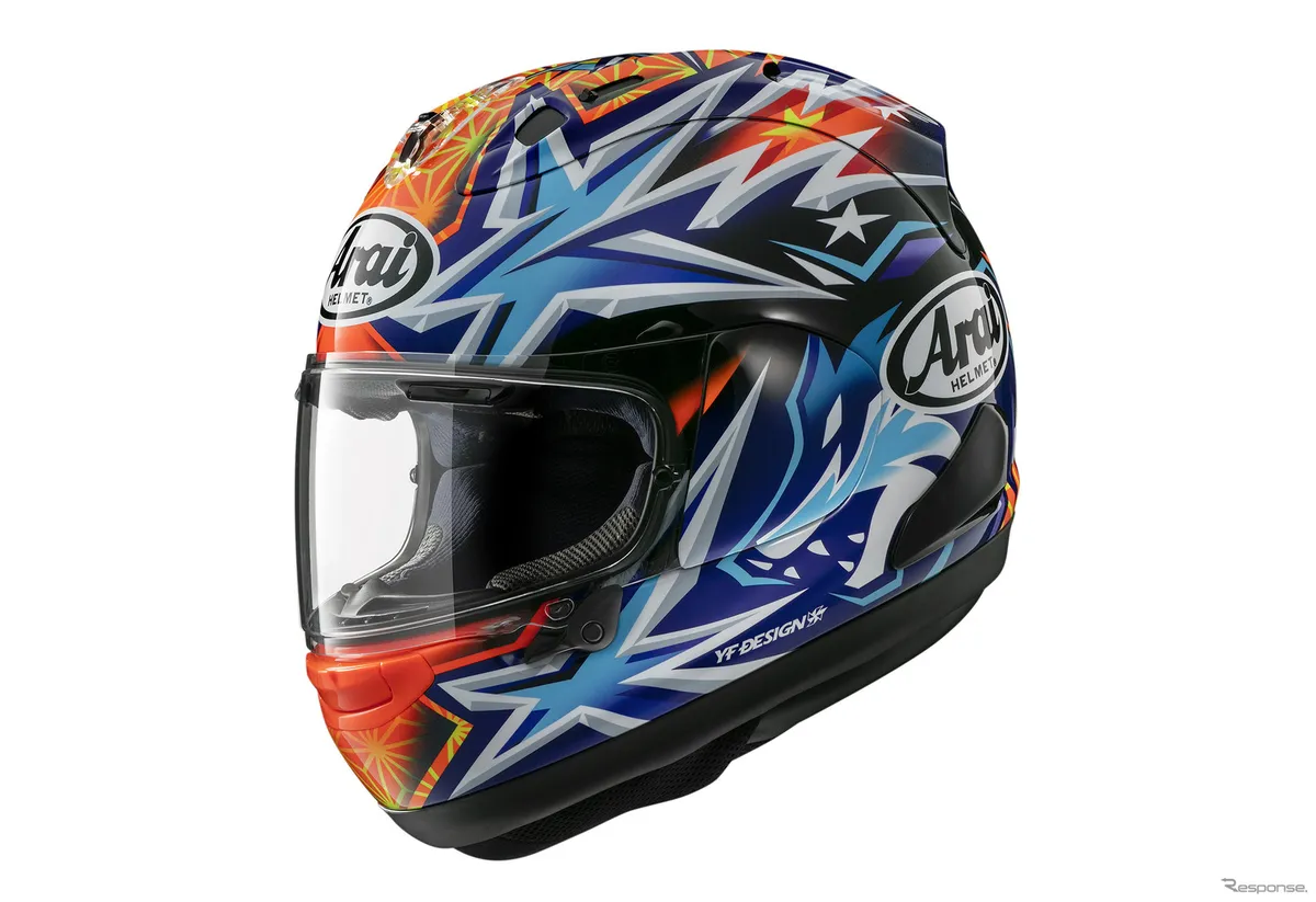 Arai Helmets выпускает реплику RX-7X Okamoto в честь чемпиона JSB1000 2024 года Юки Окамото