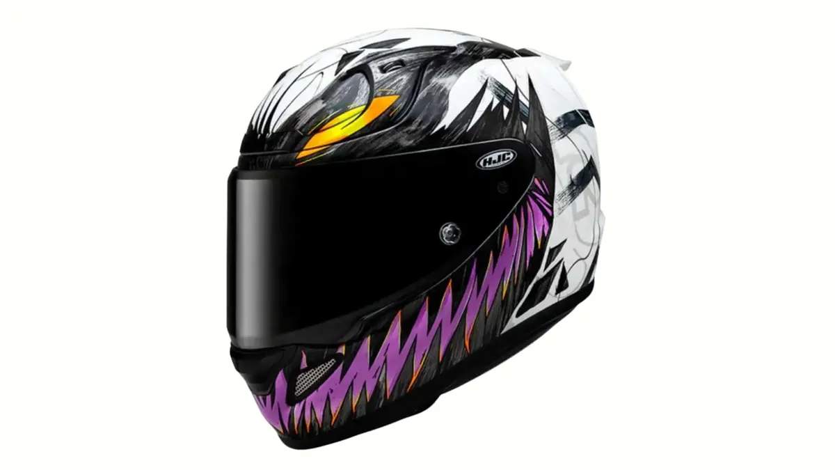 Новый шлем HJC Anti-Venom выглядит так, будто готов проглотить вашу голову