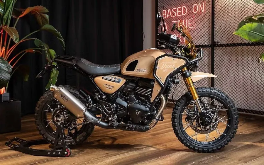 Triumph Scrambler 400XC превратился в Dune 400