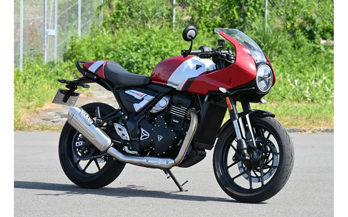 Triumph, который можно водить с обычными правами категории А и купить за 800 тысяч иен: неоретро-кафе-рейсер Speed Triple 400 — фото 4