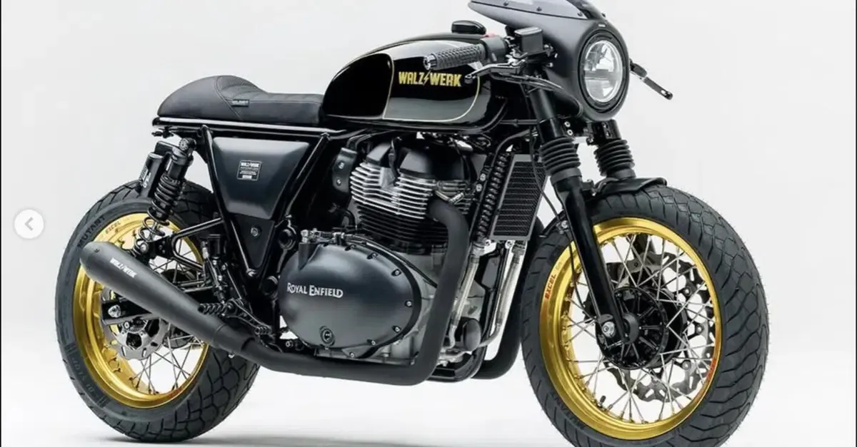 Дебют Маркуса Вальца с Royal Enfield — чёрный и чистый кафе-рейсер