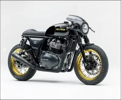 Дебют Маркуса Вальца с Royal Enfield — чёрный и чистый кафе-рейсер — фото 4