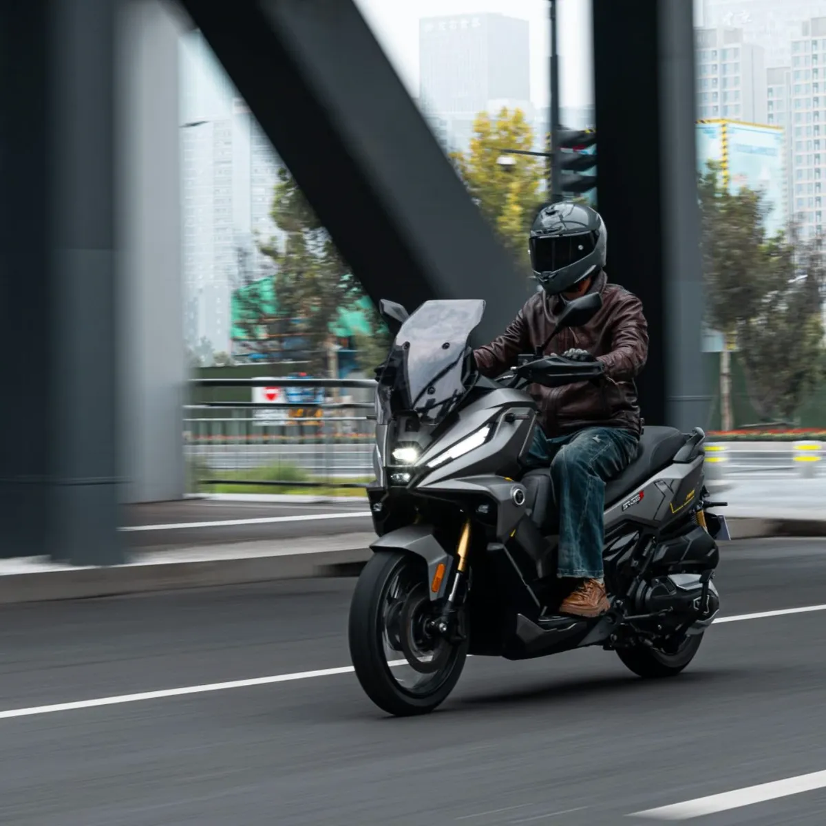 Новый китайский «внедорожный скутер» Voge SR450X получил радар — фото 3