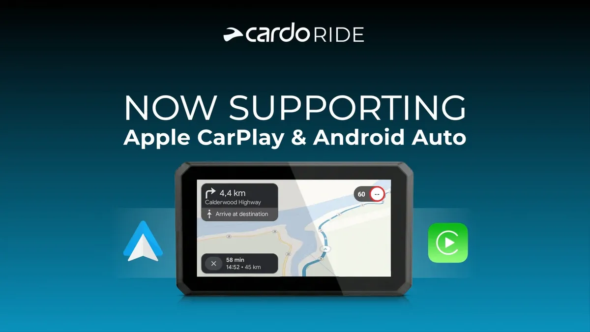 Премиальное приложение Cardo Ride Pro теперь поддерживает Android Auto и Apple CarPlay