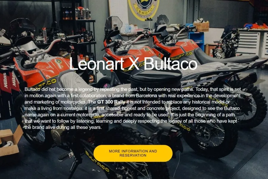 Bultaco возвращается на рынок с эндуро и гоночными мотоциклами