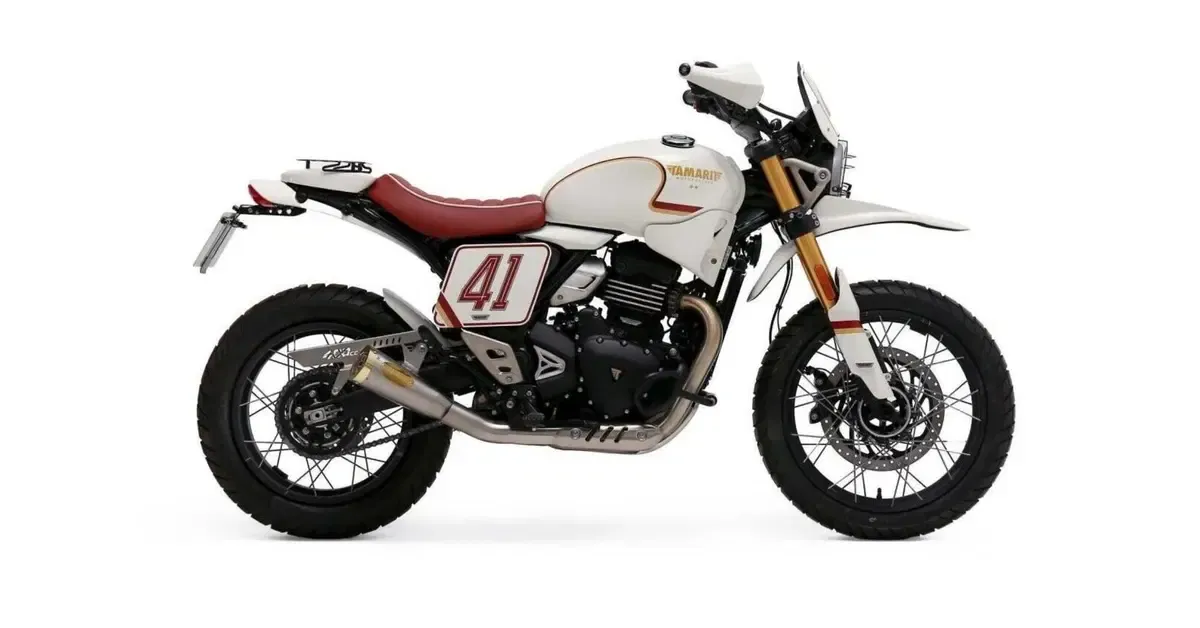 Miura: тюнинг-версия Triumph Scrambler 400 от Tamarit