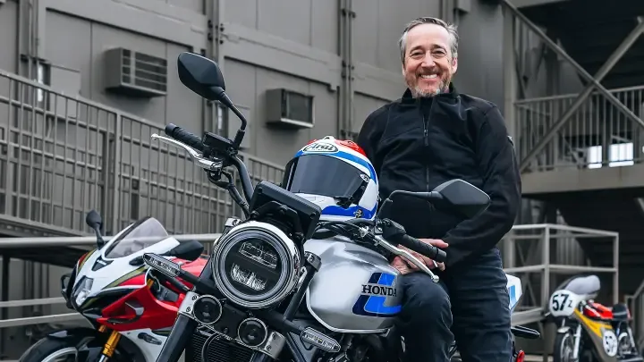Фредди Спенсер и Honda CB1000F на Monterey Car Week