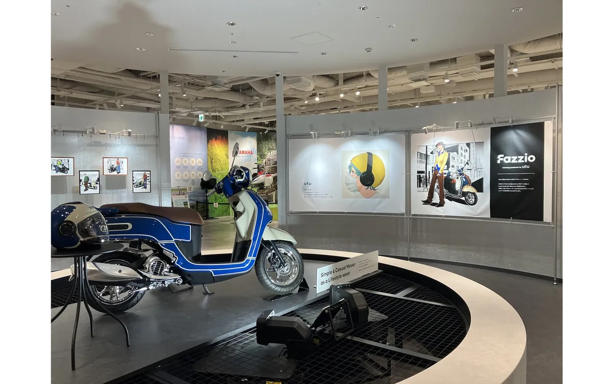 Новый скутер Yamaha Fazzio: представлена коллаборационная модель с иллюстратором utu в Yokohama E-Ride Base