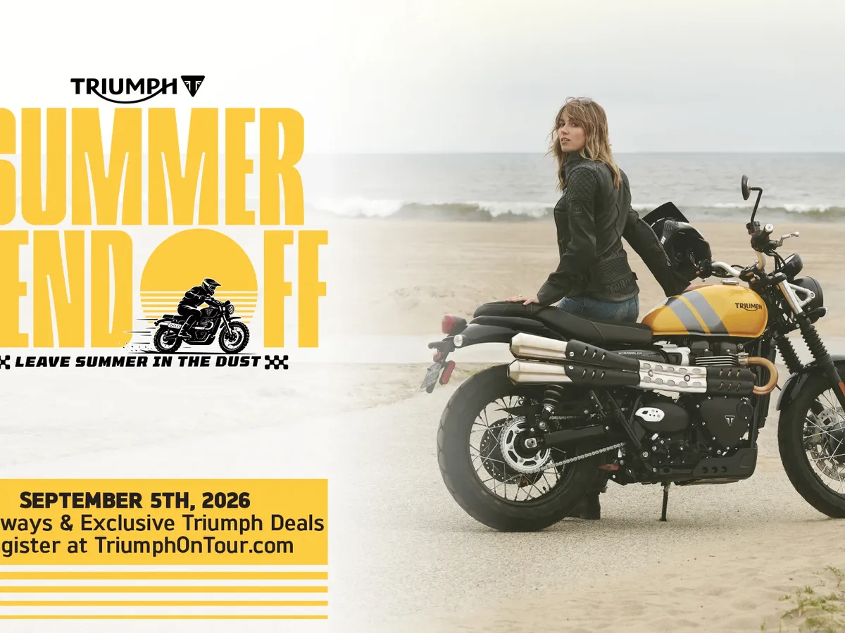 Triumph проведет дилерские мероприятия Summer Send-Off с розыгрышем подставки для пивной курицы — фото 2