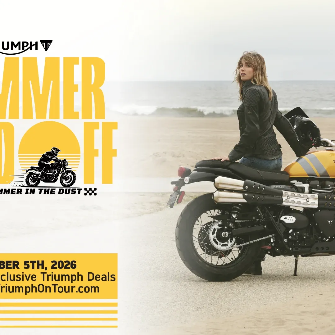 Triumph проведет дилерские мероприятия Summer Send-Off с розыгрышем подставки для пивной курицы — фото 3