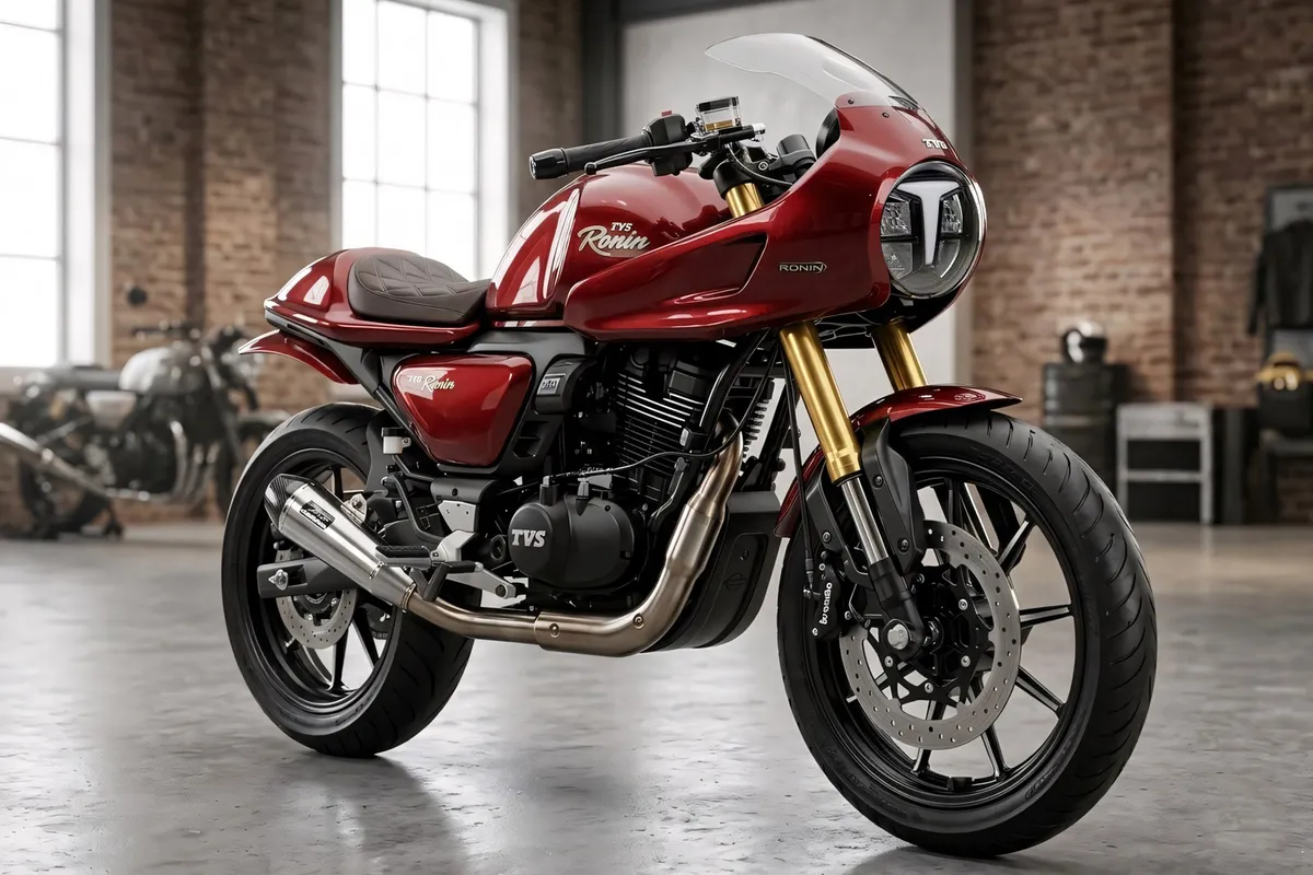 TVS Ronin Cafe Racer запатентован для Индии: что нового в концепте