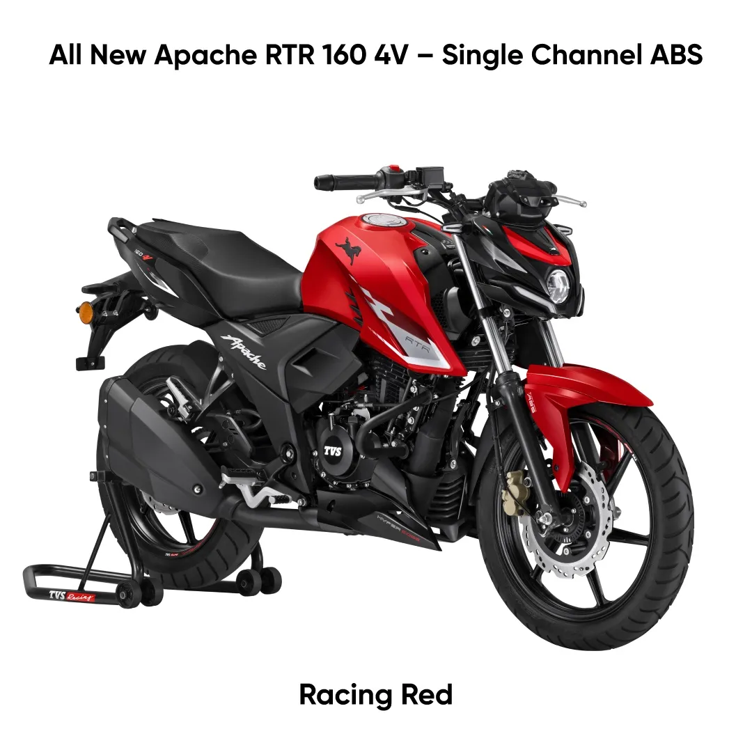 TVS Apache RTR 160 4V 2026: обновлённая линейка с проекционными фарами и муфтой с ассистентом