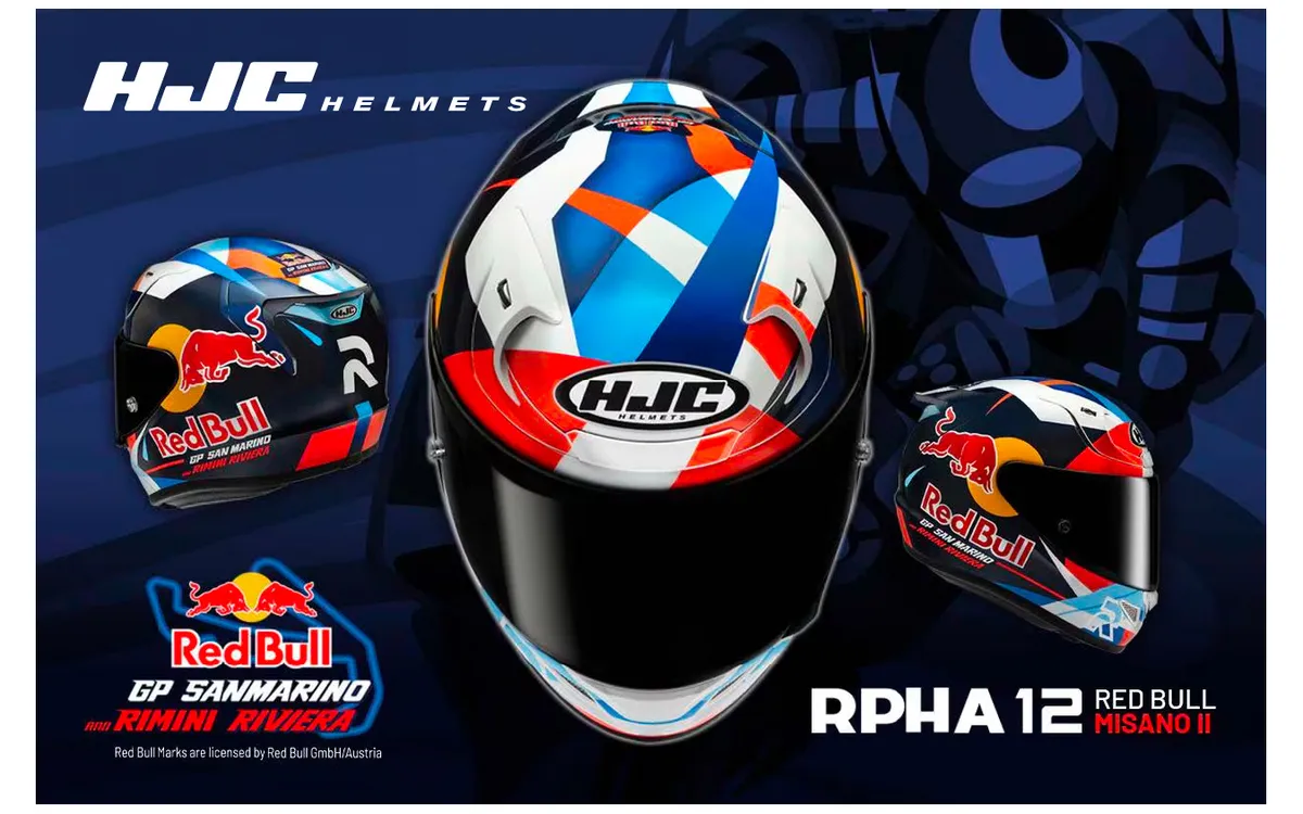 Энергия MotoGP в графике: HJC выпускает шлем RPHA 12 Red Bull Misano GP2 — фото 3